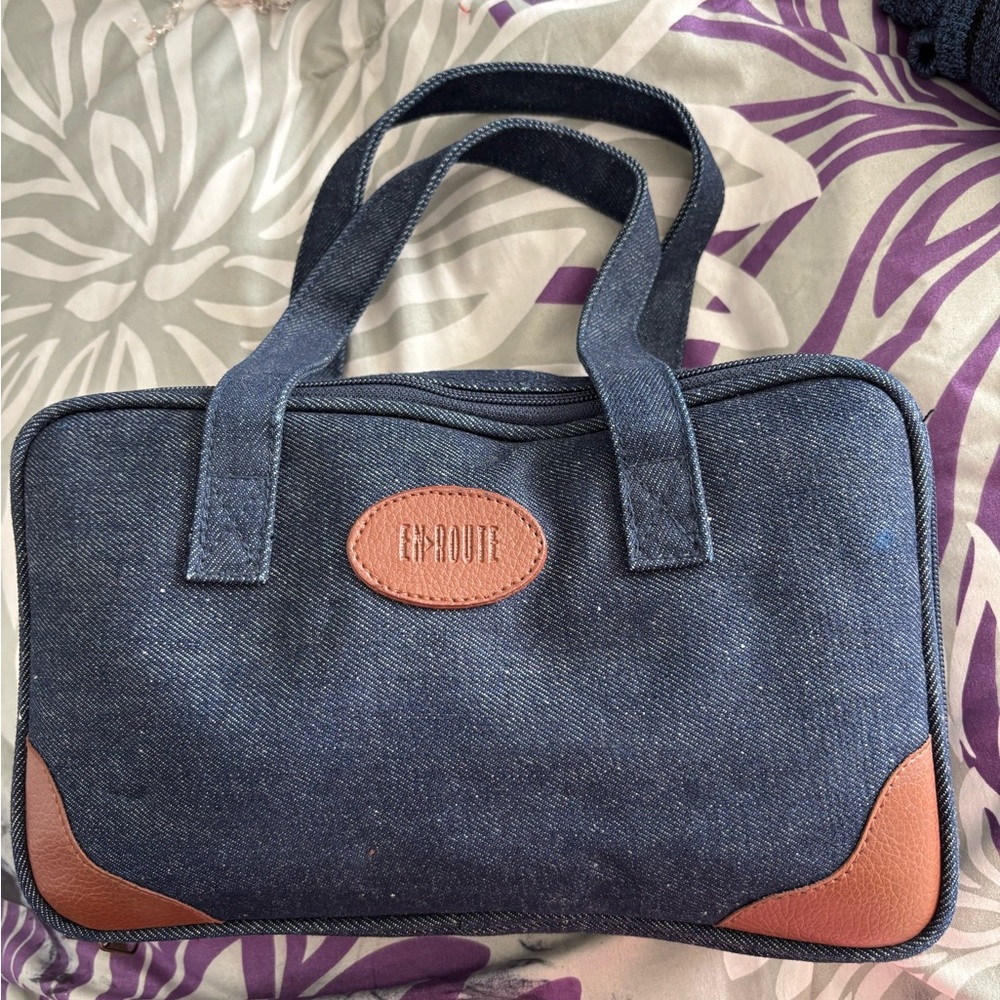 EnRoute Travel Kit Denim and Brown Bag